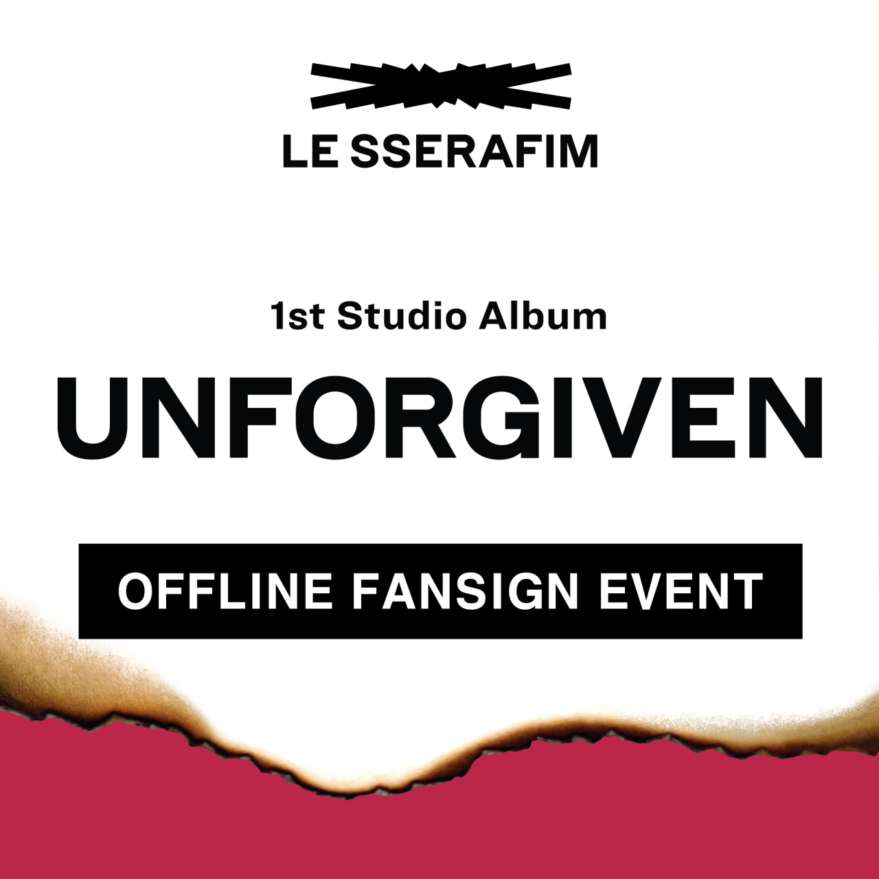 LE SSERAFIM 1st Studio Album 'UNFORGIVEN' □OFFLINE FANSIGN EVENT 